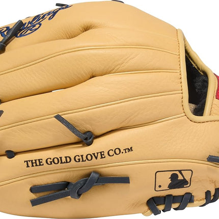 Rawlings Select Lite Youth Baseball Glove Player Models | Sizes 10.5"-12.25" | Multiple Styles Series-Baseball Glove, Kids, Anthony Volpe | Pro I Web-Camel/Navy, 11.25" | Infield