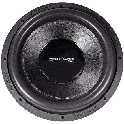 Rockville Destroyer 15D1 15" Competition Car Audio Subwoofer w/USA Voice Coils!