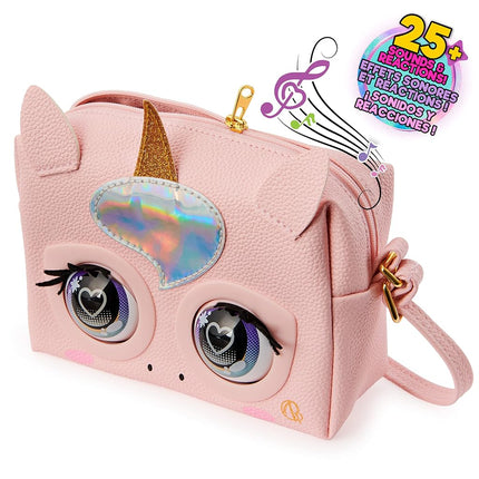 Purse Pets, Glamicorn Unicorn Interactive Purse Pet with Over 25 Sounds and Reactions, Kids Toys for Girls Ages 5 and up