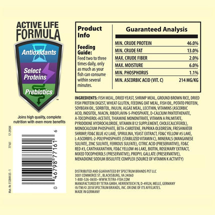 Tetra Tropical Color Flakes, Fish Food With Natural Colour Enhancer For Top & Mid Feeders, 62g, Complete Diet Enhanced With Vitamin C & Carotenoids, Clear Water Formula - Does Not Leach Colour