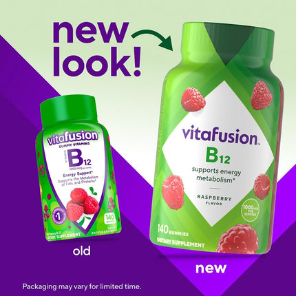 Vitafusion Vitamin B-12 1000 mcg Gummy Supplement, 140ct