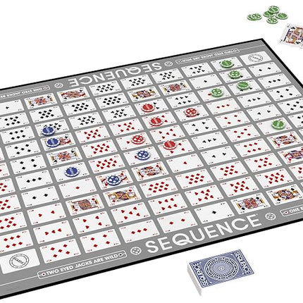 Goliath Sequence Premium Edition - Stunning Set with Giant Board, Exclusive Chips and Deluxe Cards, Blue