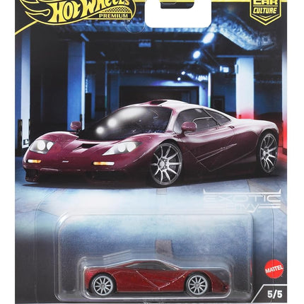 Hot Wheels Premium Mclaren F1, Car Culture Circuit Legends Vehicles for Kids 3 Years Old & Up and Adult fans and Collectors, Premium Collection of Car Culture 1:64 Scale Vehicles, HKC77