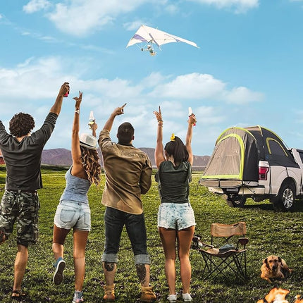 JOYTUTUS Pickup Truck Tent, Waterproof PU2000mm Double Layer for 2 Person, Portable Truck Bed Tent, Length 2.3M Camping Preferred