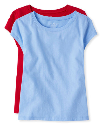 The Children's Place Girls' Everday Short Sleeve L
