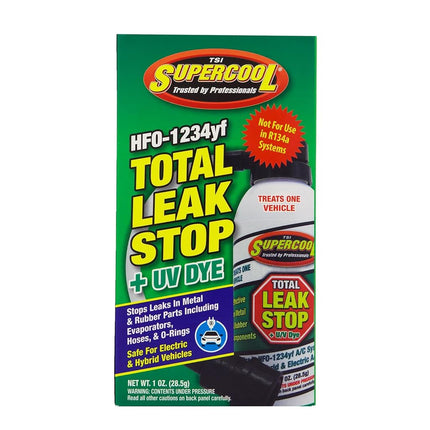 TSI Supercool 39241B-YF Total Leak Stop and U/V Dye, 1 oz (HFC Free BOV Can with 1234yf Adapter, Retail Box)