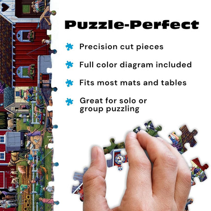 Buffalo Games - Dowdle - Amish Country - 1000 Piece Jigsaw Puzzle for Adults Challenging Puzzle Perfect for Game Nights - Finished Size 26.75 x 19.75