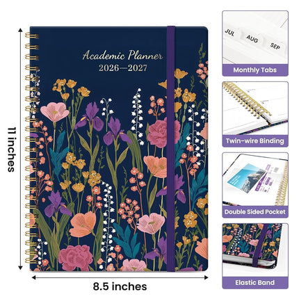 Taja Planner 2026-2027, Jul 2026-Jun 2027 Monthly & Weekly Calendar Planner