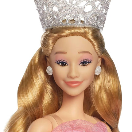 Mattel Universal Wicked Deluxe Glinda Fashion Doll & Accessories Including Crown & Scepter, Movie-Inspired Look with Posability
