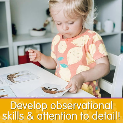 The Learning Journey Match It - Head To Tail Puzzle Game For Kids - Helps Interactive Child Development, Problem-Solving and Social Skills - 20 Self-Correcting Puzzle Sets - For 3+ Years