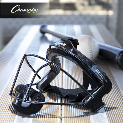 Champion Sports FMABK Softball Fielder's Face Mask, Black
