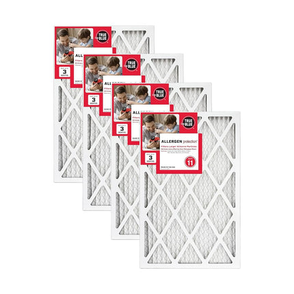 True Blue 312241.4 Allergen 12-Inch by 24-Inch by 1-Inch Air Filter, 4-Pack