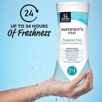 Summer's Eve Cleansing Wash | Fragrance Free | Gynecologist Tested | 15 fl oz | Pack of 3