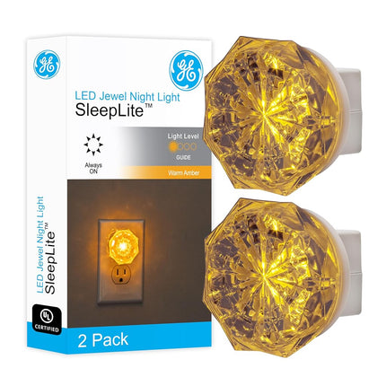 GE 11286 LED Jewel Night Light, 2-Pack