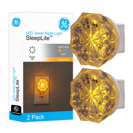 GE 11286 LED Jewel Night Light, 2-Pack