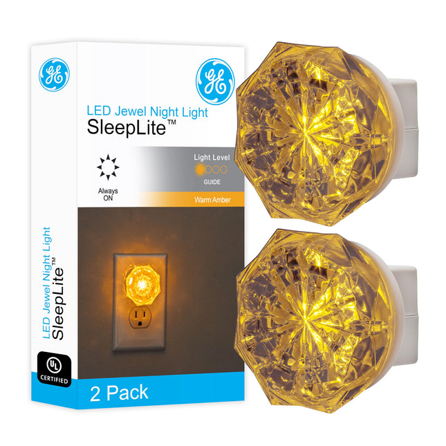 GE 11286 LED Jewel Night Light, 2-Pack