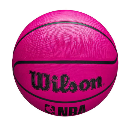 Wilson NBA DRV Outdoor Basketball with Pump - Pink, Size 7-29.5"