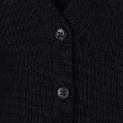 The Children's Place Girls V-Neck Cardigan, Black, X-Small