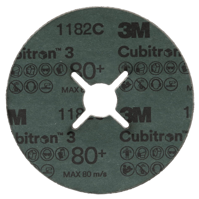 3M™ Cubitron™ 3 Fibre Disc 1182C, 60+, 7 in x 7/8 