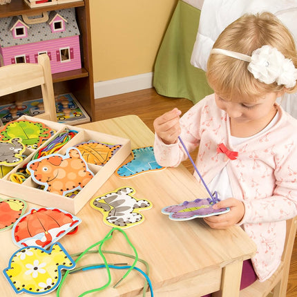 Melissa & Doug Alphabet Lacing Cards