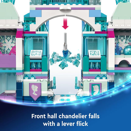 LEGO ǀ Disney Frozen Elsa’s Ice Palace Building Toy Set for Kids with a Castle and Elsa & Anna Minidoll Figures, Fun Gift Idea for Girls, Boys and Film Fans Aged 6 Plus 43244
