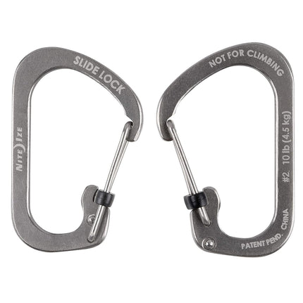 Nite Ize CSL2-11-R6 Stainless Steel Slide Lock, Size 2