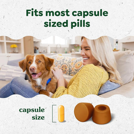 GREENIES PILL POCKETS Capsule Size Natural Dog Treats with Chicken Flavor, (6) 7.9 oz. Packs (180 Treats)