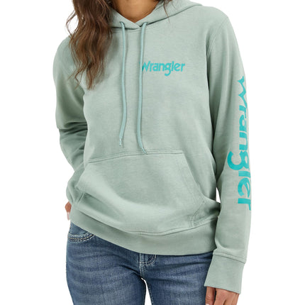Wrangler Men's Retro Hoodie Sweatshirt Hooded, Blu