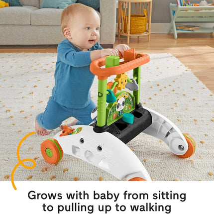 Fisher-Price 2-Sided Steady Speed Panda Walker, interactive baby walking toy with activities and learning songs [Amazon Exclusive]