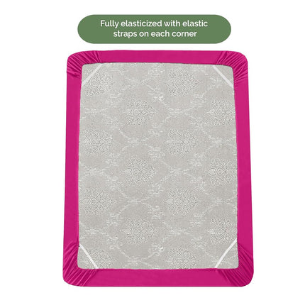 Elegant Comfort 1500 Premium Hotel Quality 18-21 Inches Deep - Extra Deep Pocket Single Fitted Sheet for High Mattress, Luxury and Softest, Smart Pocket - Wrinkle Free, Twin/Twin XL, Pink