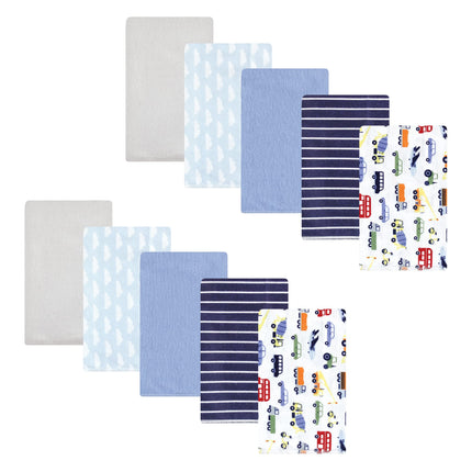 Hudson Baby Unisex Baby Cotton Flannel Burp Cloths