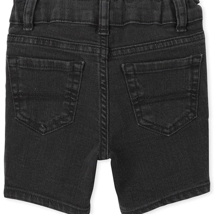 Shorts en jean extensibles The Children's Place pour garçons, lot de 3, délavage clair, 9-12 mois