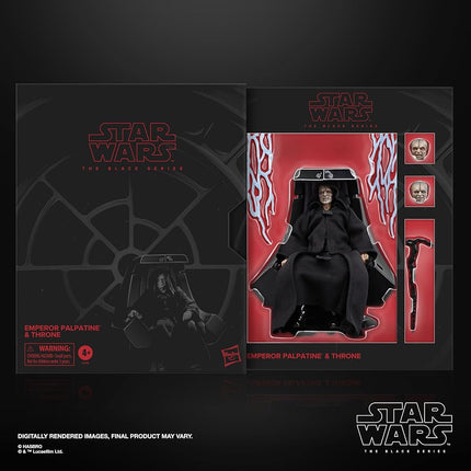 Star Wars The Black Series Emperor Palpatine & Throne Return of The Jedi Collectible 6 Inch Action Figure (Amazon Exclusive)
