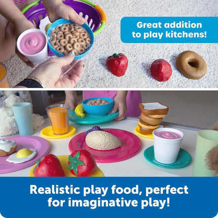 Learning Resources New Sprouts Breakfast Basket, Pretend Play Toy for Toddlers, Preschool Learning Toys, Kitchen Play Toys for Kids