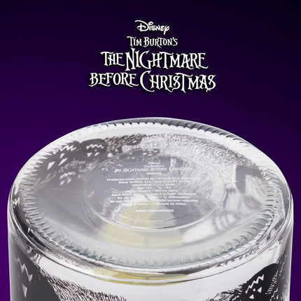 Silver Buffalo Disney L'Étrange Noël de Monsieur Jack de Tim Burton, Scène de Cimetière sur la Colline de la Lune, Bocal en Verre pour Biscuits, Friandises, Bonbons, avec Couvercle (Petit)