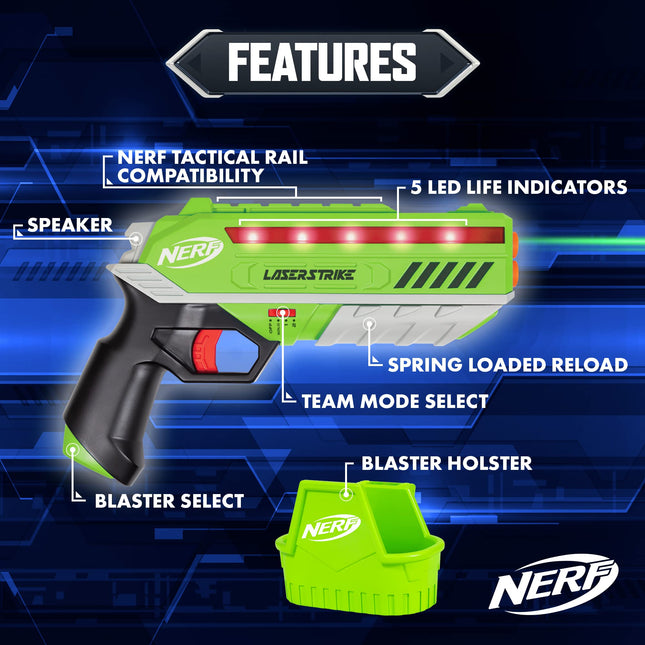 EastPoint Sports Nerf Laser Strike, pack de 2 avec holsters
