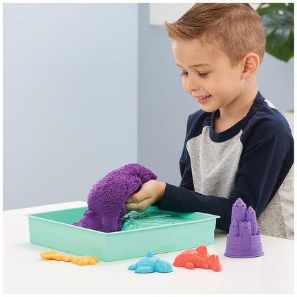 Kinetic Sand, Playset Purple Castles with Tray, 3+