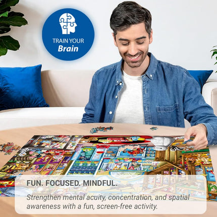 Ravensburger Disney Pixar Toy Store 1000 Piece Jigsaw Puzzle, Adult Puzzle with Disney and Pixar Characters, 70 x 50 cm, Ages 12 Years and Up