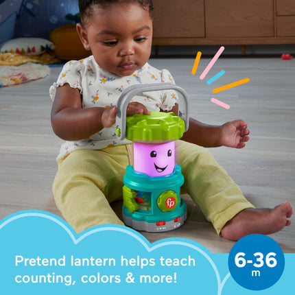 Fisher-Price Jouet d'éveil bébé Rires et Éveil Lanterne camping, jouet de camping avec lumières et musique pour les bébés de 6 mois et plus