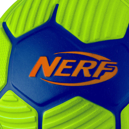 Nerf Kids Foam Mini Soccer Ball - Proshot Youth Soccer Ball - 7" Indoor + Outdoor Ball for Kids + Toddlers -Green/Blue