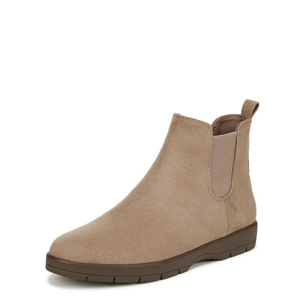 Dr. Scholl's Women's Classic Ankle Boot, Mocha Taupe Microfiber, Wide