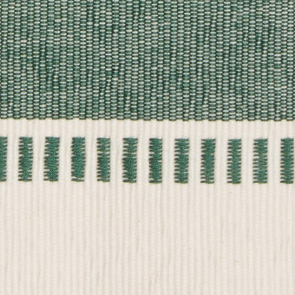 DII Dobby Stripe Woven Table Runner, Cotton, Dark Green, 13 x 72 cm
