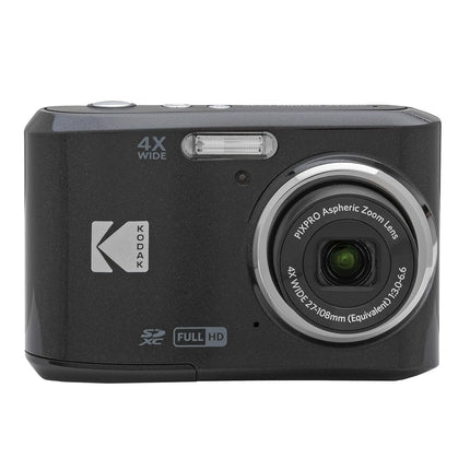 KODAK Pixpro FZ45-16.44 Megapixel Compact Digital Camera, 4x Optical Zoom, 2.7-inch LCD Screen, 720p HD Video, AA Battery Included - Black
