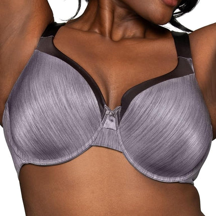 Vanity Fair Women's Illumination ZonedIn Support Full Figure Underwire Bra 76338, Steele Violet, 40DD