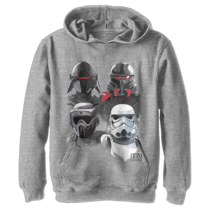 STAR WARS Boys' Hoodies, Ath Heather, Large, Ath H
