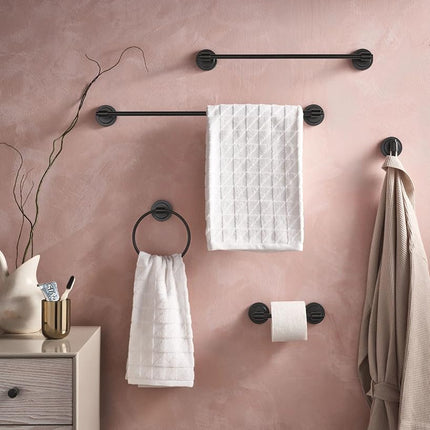 Moen DN0703BL Iso Collection Single Modern Robe Hook, Matte Black