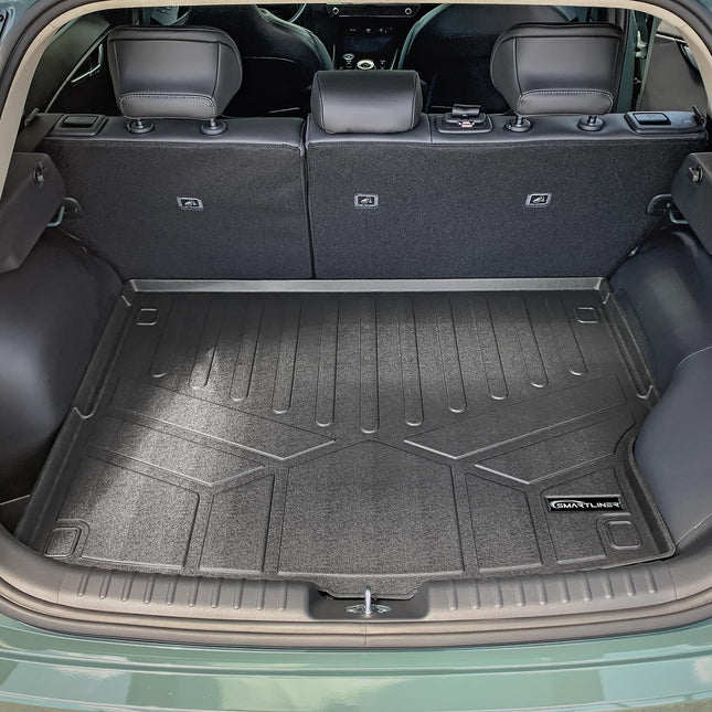 SMARTLINER All Weather Custom Fit Black Cargo Liner Behind The 2nd Row Compatible with 2023-2024 Kia NIRO EV & PHEV (Fits Electric and Plug-in Hybrid Models)