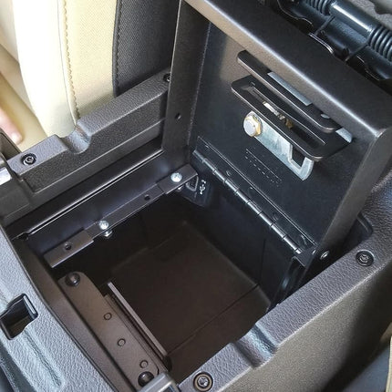 Tuffy Security Products Console Safe - '20-22 Gladiator / '18-22 Wrangler JL; w/Factory Console (Black)