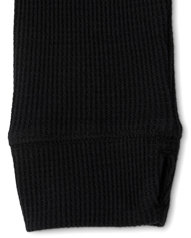 Hauts Henleys thermiques basiques à manches longues pour filles The Children's Place, noir, très grand