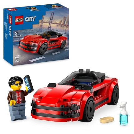 LEGO City Red Sports Car Toy - Race Car Toys for 5